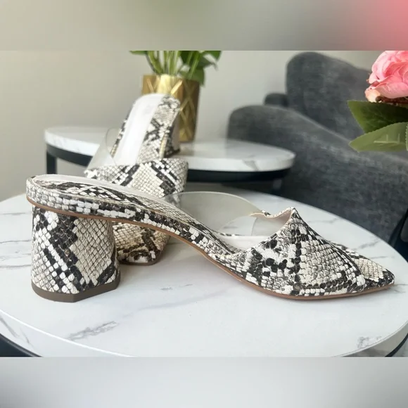 Zara Sandal- 1 1/2" Heels in Python color, Size 8. - Picture 7 of 16